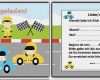Kindergeburtstag Einladung Auto Vorlage Fabelhaft Einladung Kindergeburtstag Vorlage Kartbahn