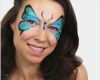 Kinderschminken Vorlagen Einfach Großartig Fasnacht Schmetterling Schminken Blau Einfach Makeup