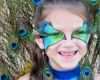 Kinderschminken Vorlagen Pfau Erstaunlich Pfau Kostüm Selber Machen 20 Ideen Für Fasching Und