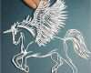 Kinderzimmer Schablonen Vorlagen Hübsch Unicorn Winged Horse Pegasus Papercut Template Pdf