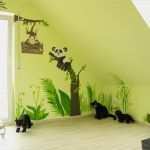 Kinderzimmer Wandgestaltung Vorlagen Einzigartig Dschungel Kinderzimmer Diy