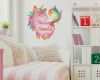 Kinderzimmer Wandgestaltung Vorlagen Großartig Wandtattoo Einhorn Mit Kindername Wunschtext Rosa
