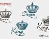 King and Queen Tattoo Vorlage Angenehm Crown Tattoo Men On Pinterest