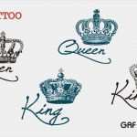 King and Queen Tattoo Vorlage Angenehm Crown Tattoo Men On Pinterest