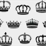 King and Queen Tattoo Vorlage Erstaunlich Ilustração De Conjunto De Coroas Heraldic Me Val E Mais