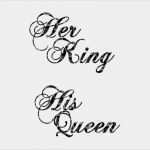 King and Queen Tattoo Vorlage Luxus Her King Svg His Queen Svg Svg Design Digital Cutting File
