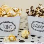 Kinogutschein Vorlage Kostenlos Hübsch Geschenktipp Diy Kino Gutschein Mit Popcorn