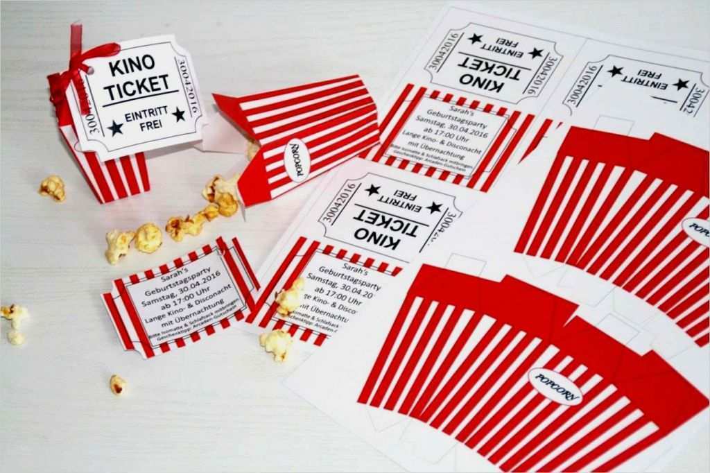Kinokarte Einladung Vorlage Neu Schön Von Einladung Kindergeburtstag Kinokarte Kino