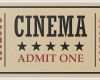 Kinoticket Vorlage Erstaunlich Eintrittskarte Kino Vorlage Inspiration Royalty Free
