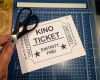 Kinoticket Vorlage Luxus Wel E to the Movies Kinogutschein Selber Basteln