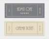 Kinoticket Vorlage Süß Special Vector Ticket Template Admit One Cinema Ticket