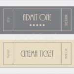 Kinoticket Vorlage Süß Special Vector Ticket Template Admit One Cinema Ticket
