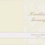 Kirchliche Trauung Kirchenheft Vorlage Schönste Kirchenhefte Barockes Muster