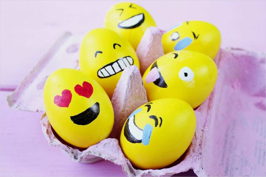 Kissen Bemalen Vorlagen Süß Diy Emoji Ostereier Selber Machen – 3 Kreative Oster Deko