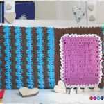 Kissen Häkeln Vorlage Elegant Häkelanleitung Kissen Mit Streifen Und Herz