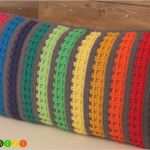 Kissen Häkeln Vorlage Erstaunlich Kissen Häkeln Kissenbezug Farbregenbogen