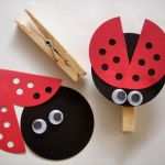 Klammertiere Basteln Vorlagen Wunderbar Ladybug Party Ideas