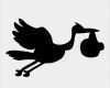 Klapperstorch Baby Vorlage Fabelhaft Fliegender Storch Baby