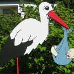 Klapperstorch Baby Vorlage Gut 110 Cm Holz Storch Klapperstorch Geschenk Zur Geburt Mit