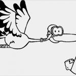 Klapperstorch Baby Vorlage Inspiration Storch