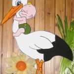Klapperstorch Baby Vorlage Wunderbar Holz Storch Heiner Klapperstorch Geburt Baby Hochzeit Holz