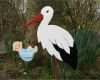 Klapperstorch Holz Vorlage Erstaunlich 60cm Storch Aus Holz Mit Baby Blau Rosa Gelb Oder Grün