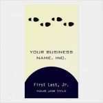 Klassische Visitenkarten Vorlagen Elegant Fuß Tritt [vier] Visitenkarten