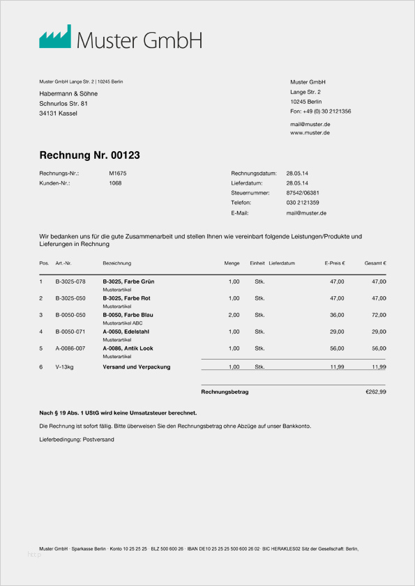 Kleinunternehmer Rechnung Vorlage Word Bewundernswert Rechnungsvorlage Word Rechnungsmuster I Weclapp