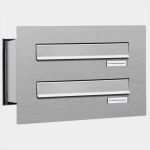 Klingel Und Briefkastenschilder Vorlage Cool 2er V2a Edelstahl Briefkastenanlage Für Mauerdurchwurf