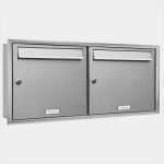 Klingel Und Briefkastenschilder Vorlage Einzigartig 2er 2x1 Premium Edelstahl Briefkastenanlage Für Unterputz