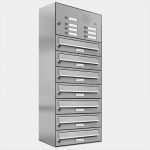 Klingel Und Briefkastenschilder Vorlage Gut 7er Premium Edelstahl Briefkastenanlage Für Aufputz