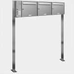 Klingel Und Briefkastenschilder Vorlage Schön 3er Premium Edelstahl Briefkasten Standanlage Freistehend