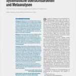 Klinische Bewertung Vorlage Einzigartig Systematische Übersichtsarbeiten Und Metaanalysen