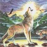 Knüpfteppich Vorlagen Wunderbar Malen Nach Zahlen Mit Buntstifte Wölfe Cpn 11