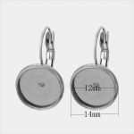Kofferbeschriftung Vorlage Gut 2 Edelstahl Ohrstecker Fassung Für 12 Mm Cabochon