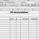 Kommissionsvertrag Kfz Vorlage Muster Bewundernswert Kfz Bestandsliste – Eine Excel Vorlage