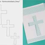 Kommunionkarten Vorlagen Erstaunlich Kommunionskarten Selber Basteln Einladungskarte Für