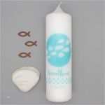 Kommunionkerze Fisch Vorlage Cool Kommunionkerze Fische Jonathan Kerzenonkel