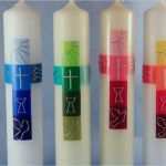 Kommunionkerze Gestalten Vorlagen Schönste Taufkerze Kommunionkerze Von Hand Art Beit Auf Dawanda