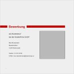 Komplette Bewerbung Vorlage Word Hübsch Komplette Bewerbung Mit Roten Farbakzenten Und