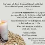 Konfirmation Einladung Vorlage Hübsch Einladungskarten Konfirmation Basteln Einladungen