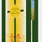 Konfirmation Karte Vorlage Schönste Vorlage Einladungskarten Konfirmation