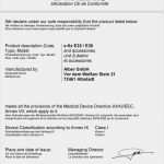 Konformitätserklärung Medizinprodukte Vorlage Best Of Ce Declaration Of Conformity Eg Konformitätserklärung