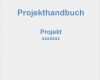 Konzept Erstellen Vorlage Word Gut Projekthandbuch Vorlage