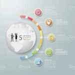 Konzept Vorlage Projekt Cool Businesskonzeptinfografikvorlage Kann Verwendet Werden Für