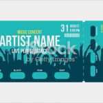 Konzert Ticket Vorlage Erstaunlich Konzertticketvorlage Konzert Party Oder Festival