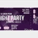 Konzert Ticket Vorlage Gut Ilustración De Plantilla De Boleto De Concierto Plantilla