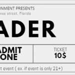 Konzert Ticket Vorlage Schönste Schwarz Und Weiß Kostenlose Konzert event Ticket Vorlage