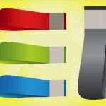 Kostenlose Banner Vorlagen Elegant Colorful Gebogenen Banner Vektor Vorlagen