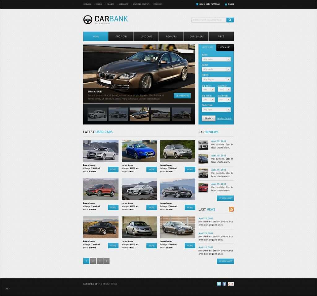Kostenlose Dreamweaver Vorlagen Erstaunlich Website Vorlage Für Autohaus